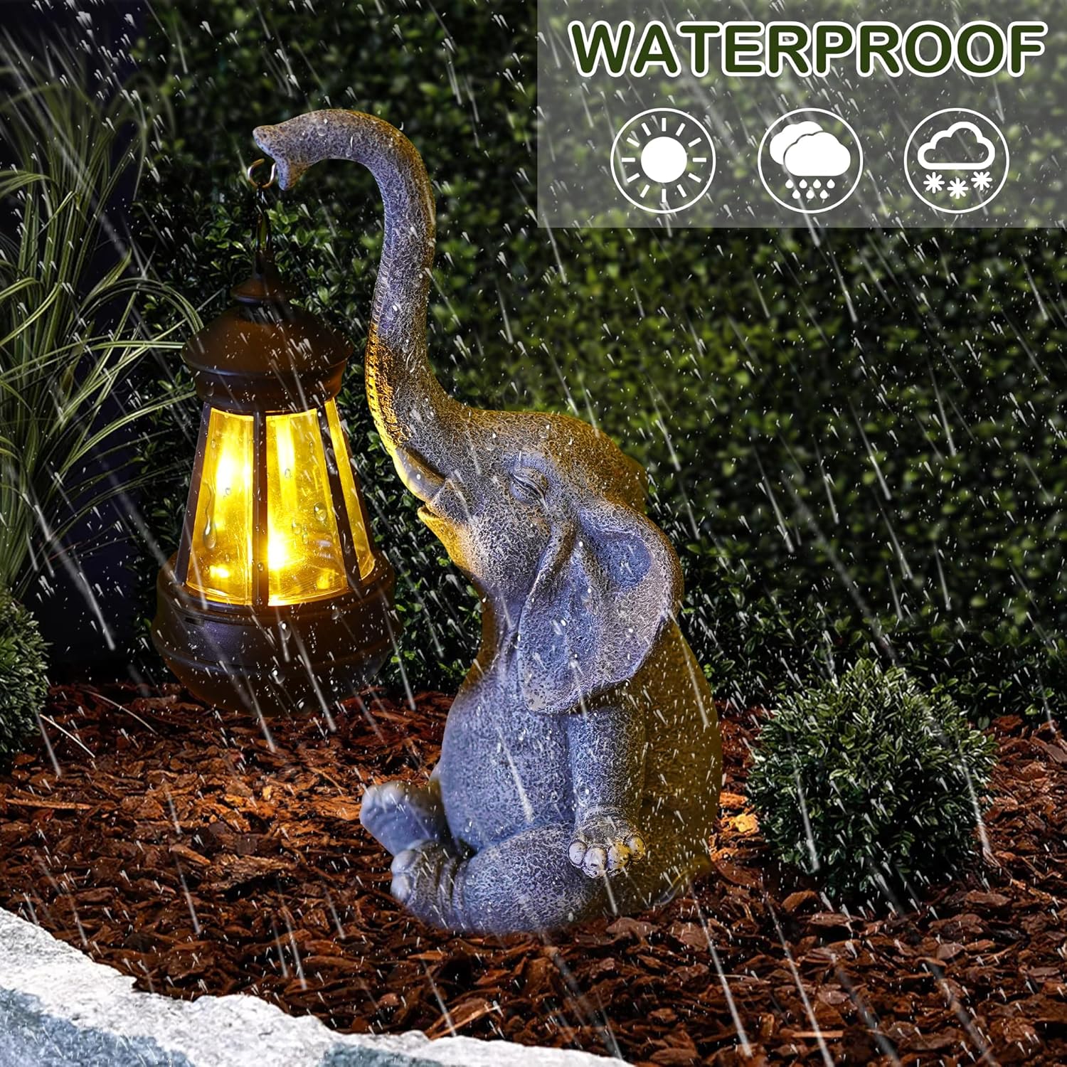 1PC Resin Elephant Garden Stat - Smart Zen Garden review and price