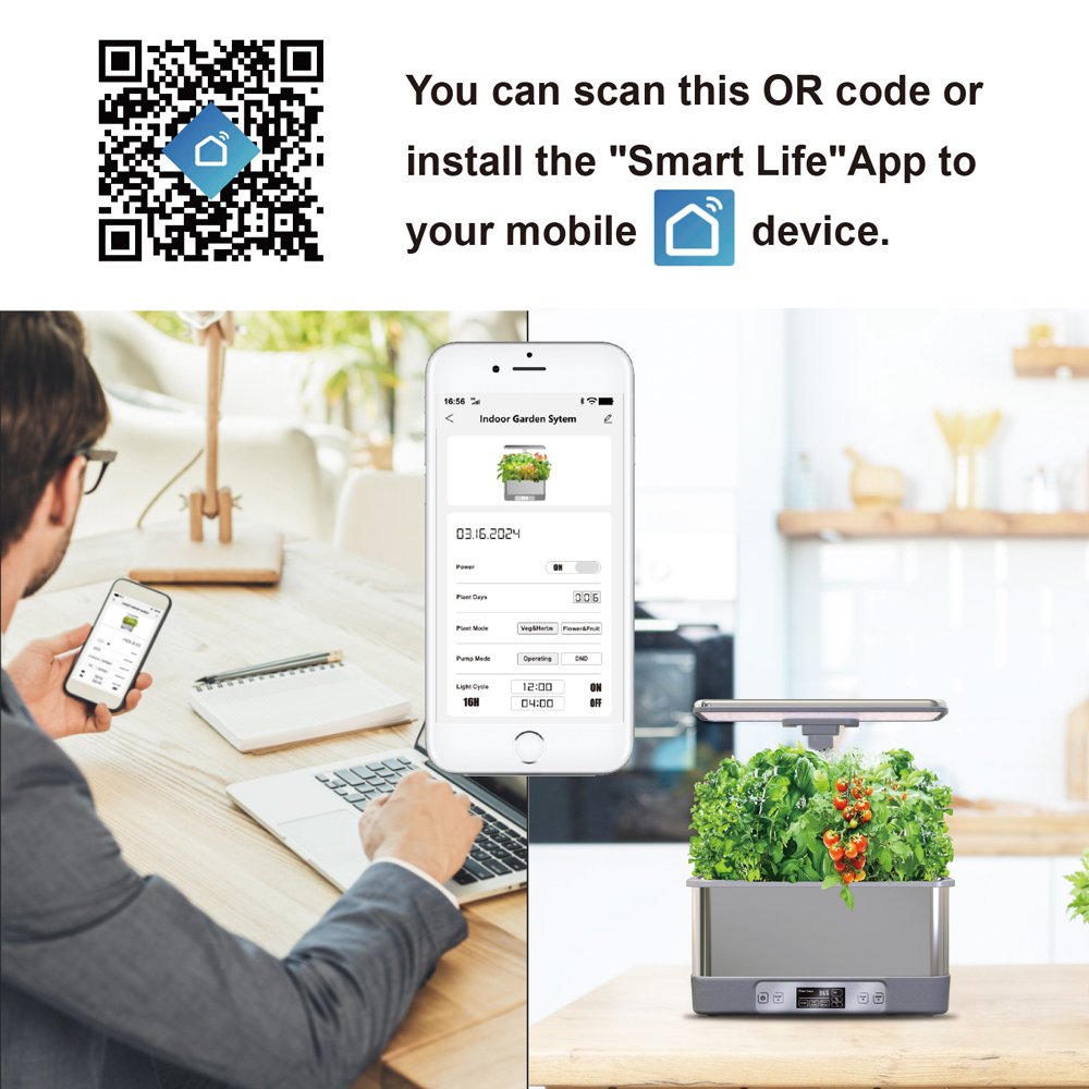 Tuya WiFi Indoor Garden Hydopo - Smart Garden Led Lights review and price