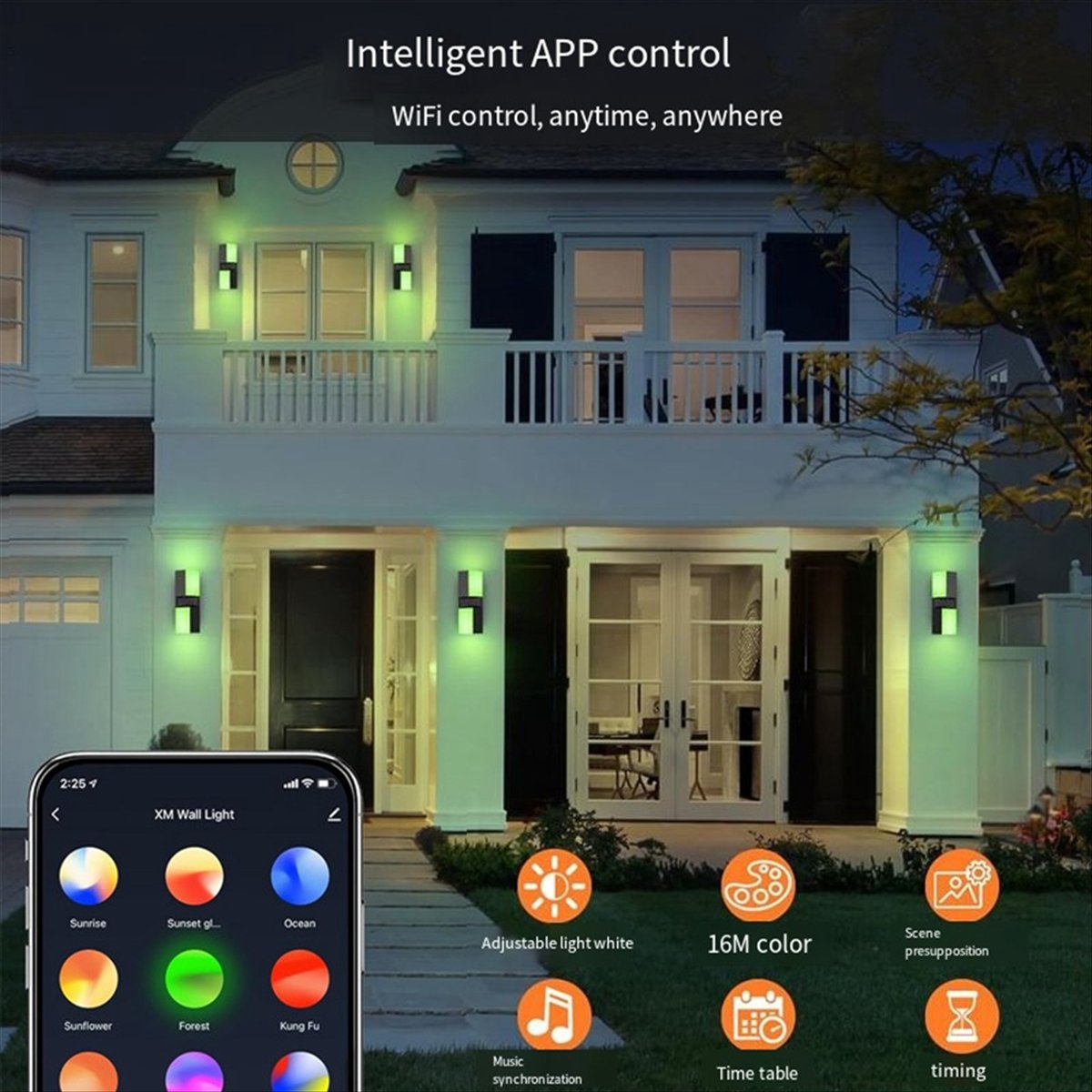 AA19 LED Wall Light Dual Head  - Smart Garden Fence & Balcony Hanging Planter review and price