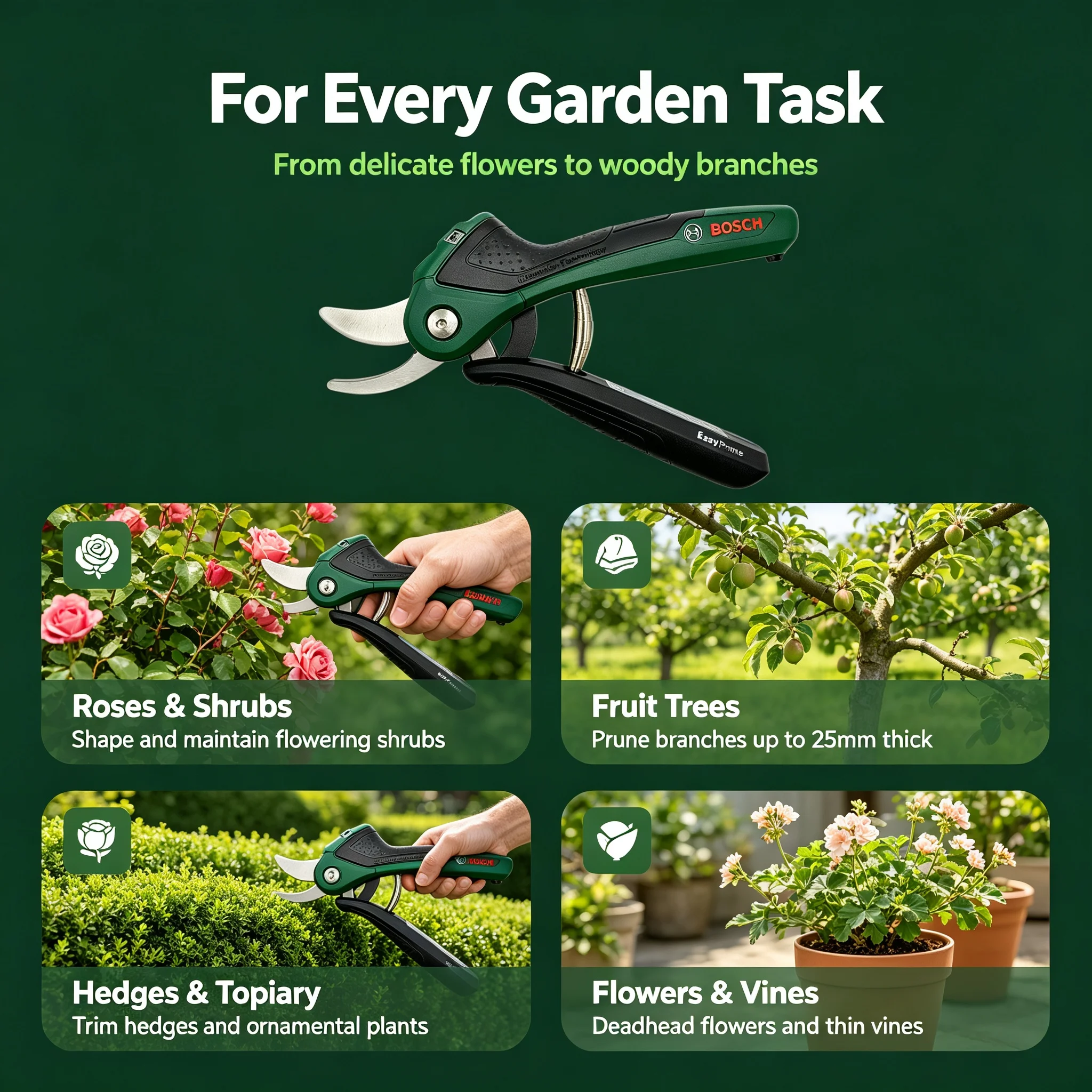 Bosch 3.6V Cordless Smart Prun - Smart Garden Bosch review and price