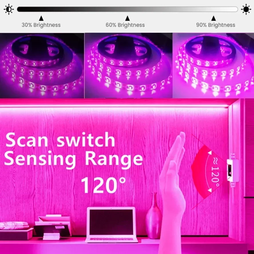 USB Touch Switch Dimmable 5V L - Led Plant Light Strip review and price