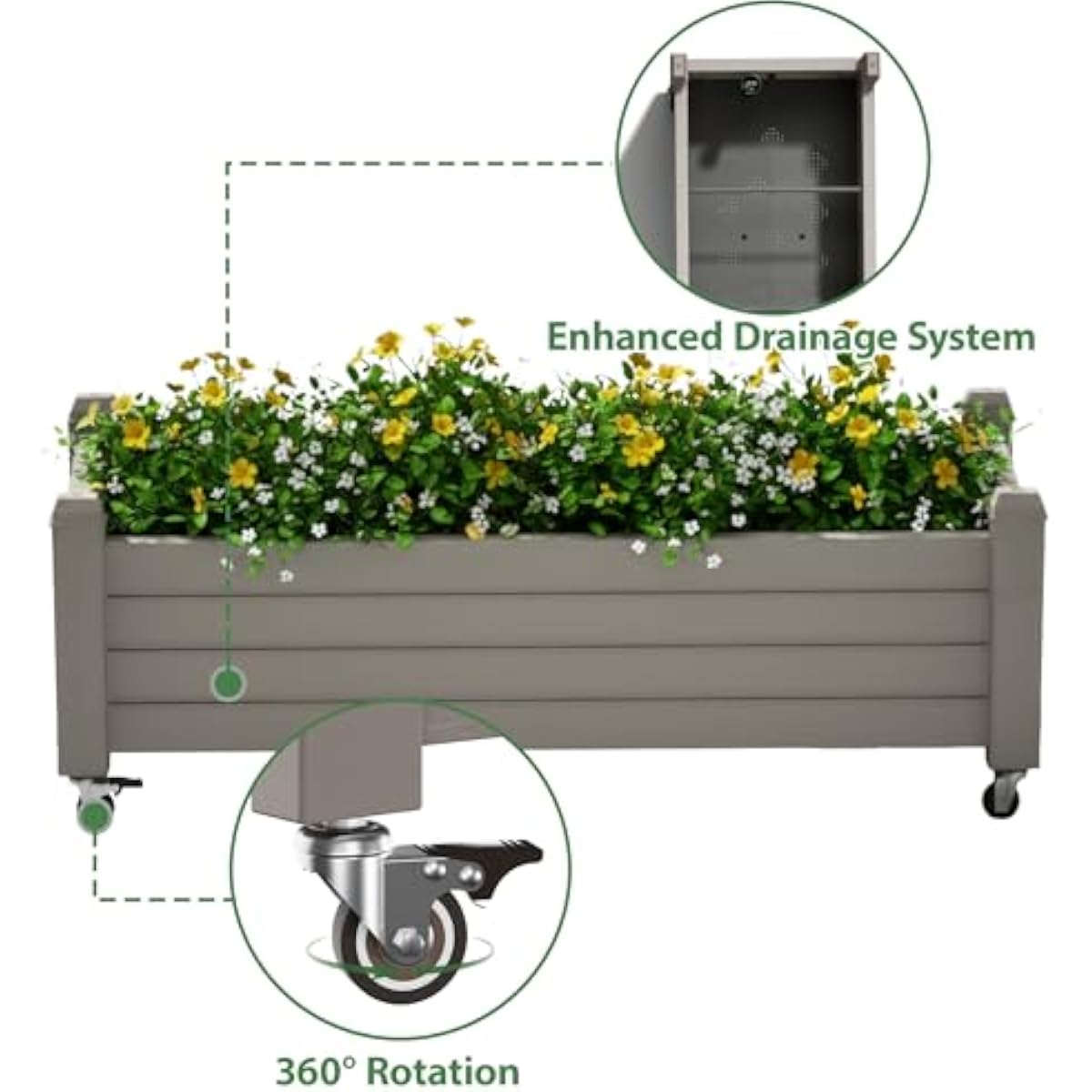 Raised Garden Bed with 360° Sw - Smart Garden Raised Bed review and price